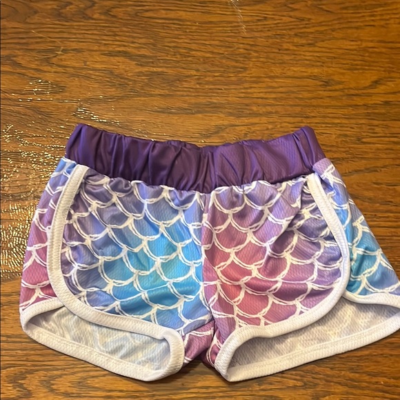 Urban Outfitters Kids Mermaid Scale Shorts - Purple and Blue - Picture 1 of 3